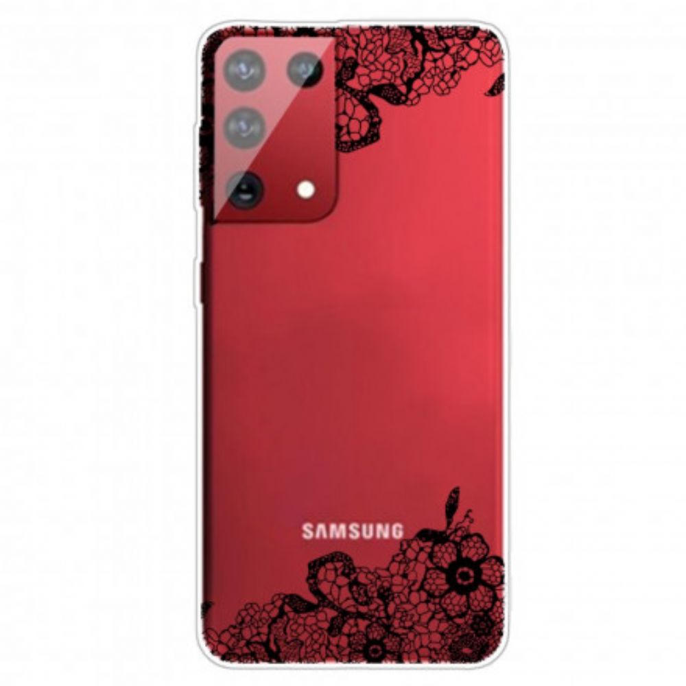 Hoesje voor Samsung Galaxy S21 Ultra 5G Fijn Kant