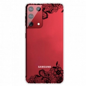 Hoesje voor Samsung Galaxy S21 Ultra 5G Fijn Kant