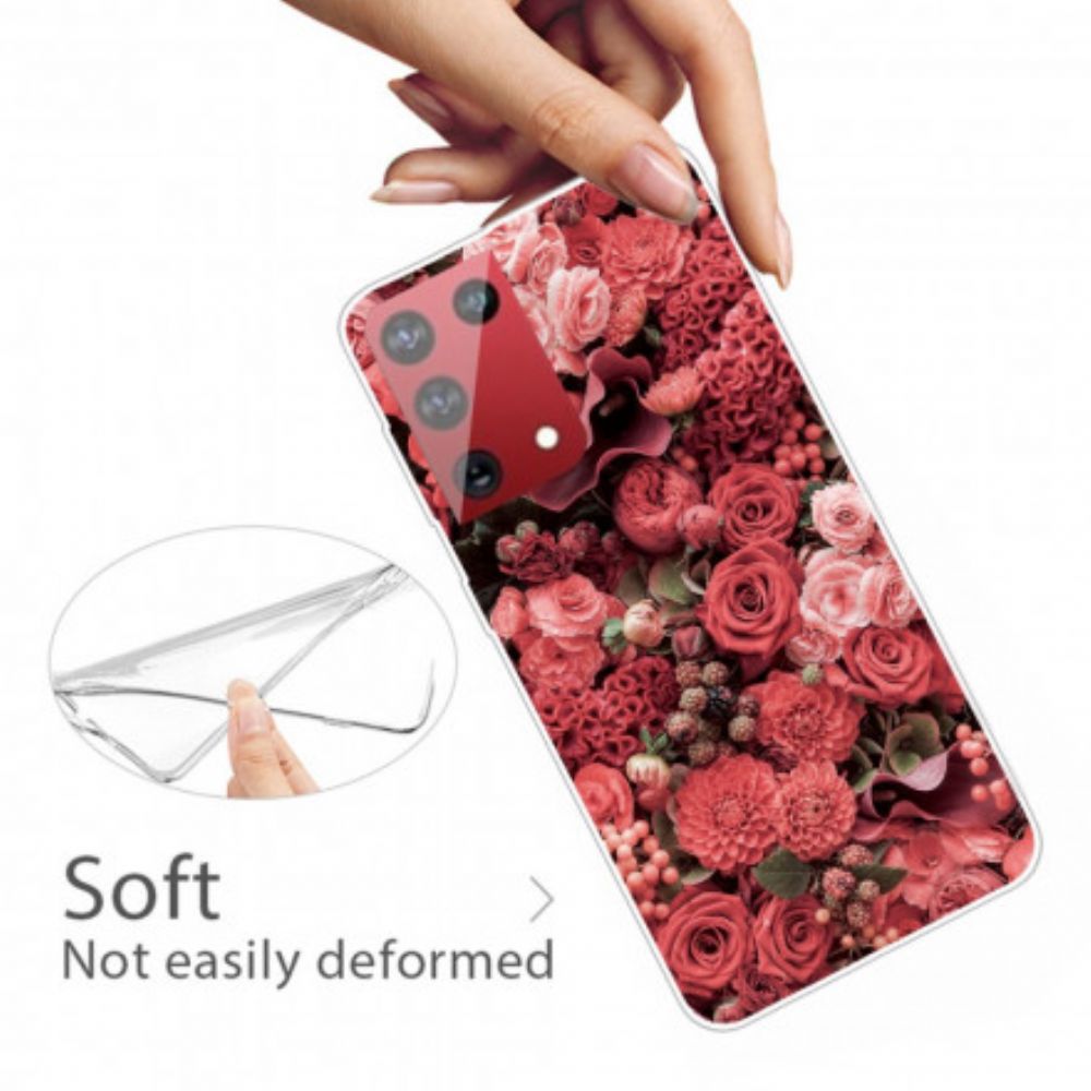 Hoesje voor Samsung Galaxy S21 Ultra 5G Intense Bloemen