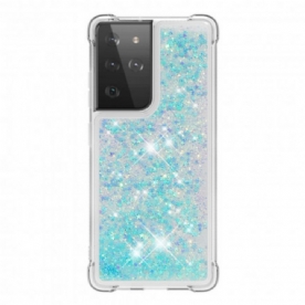 Hoesje voor Samsung Galaxy S21 Ultra 5G Verlangen Glitter