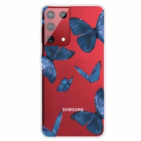 Hoesje voor Samsung Galaxy S21 Ultra 5G Wilde Vlinders