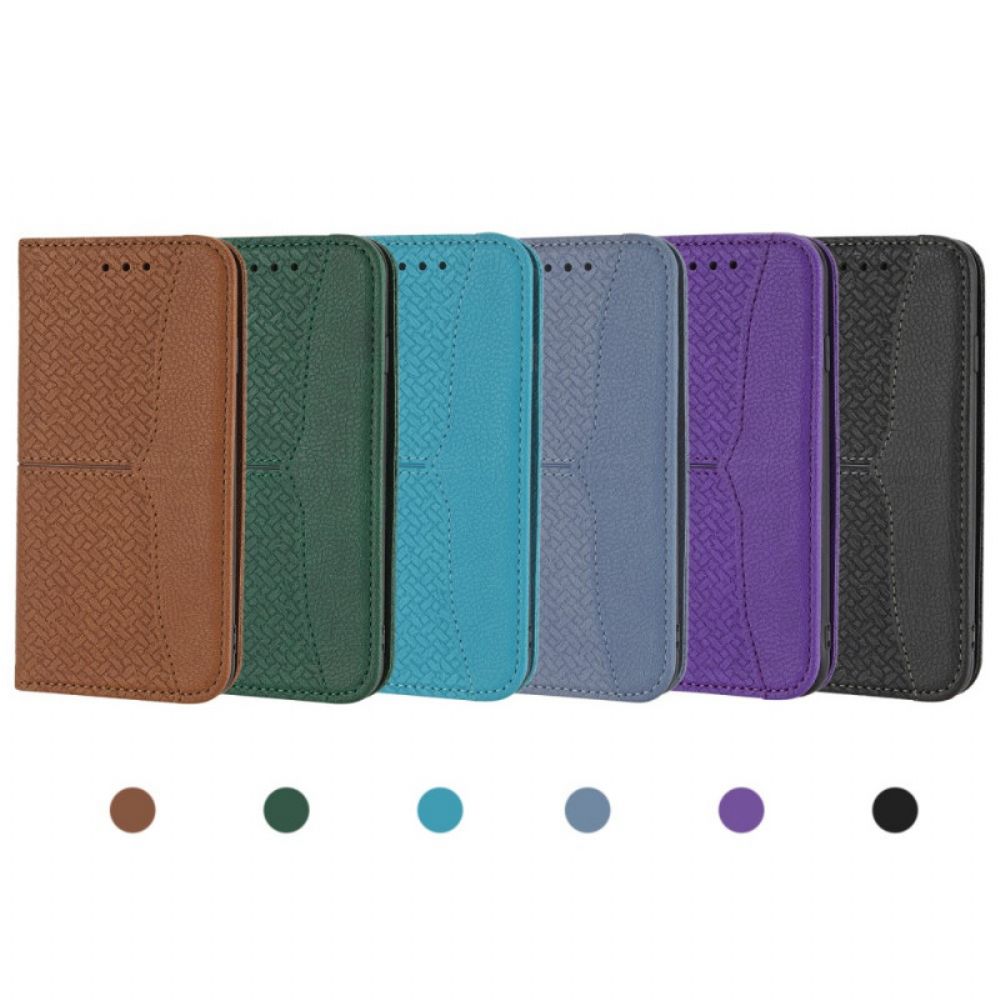 Leren Hoesje voor Samsung Galaxy S21 Ultra 5G Met Ketting Stijl Geweven Leren Band