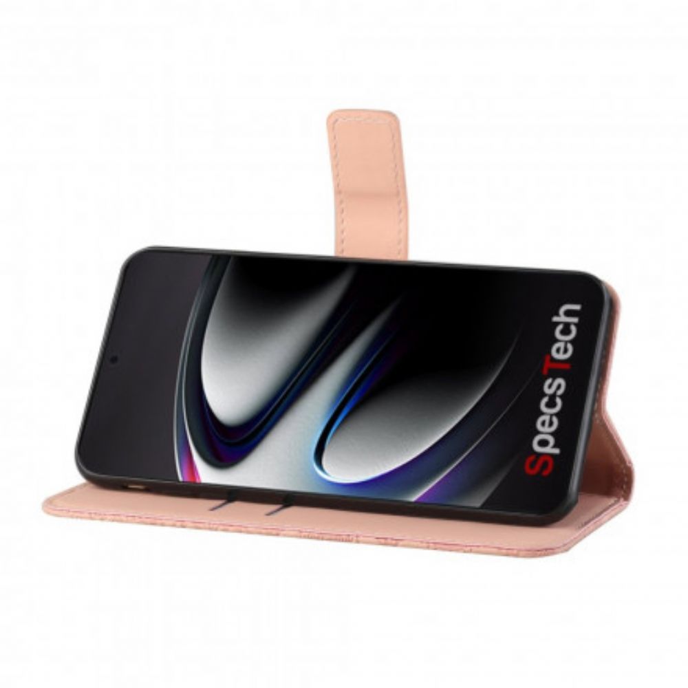 Leren Hoesje voor Samsung Galaxy S21 Ultra 5G Tapijtpatroon