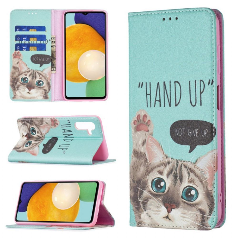 Bescherming Hoesje voor Samsung Galaxy A13 5G Folio-hoesje Hand Omhoog