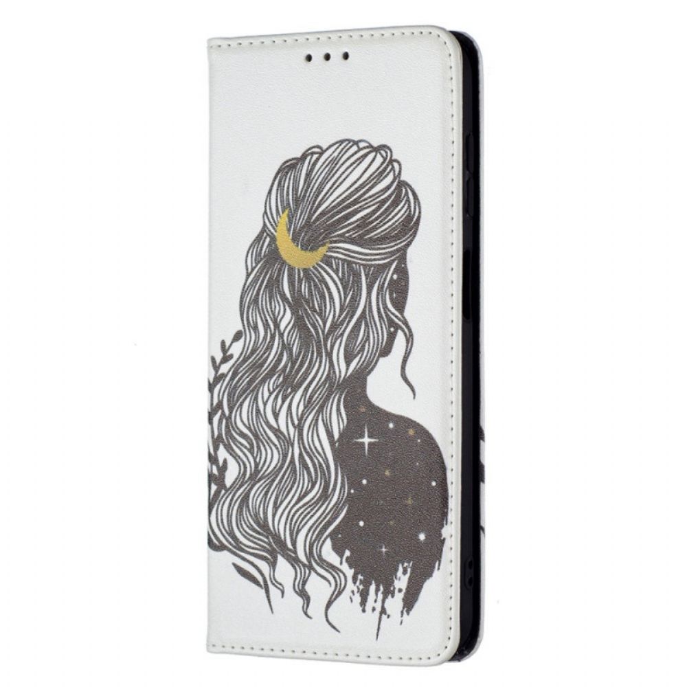 Bescherming Hoesje voor Samsung Galaxy A13 5G Folio-hoesje Mooi Haar