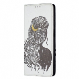 Bescherming Hoesje voor Samsung Galaxy A13 5G Folio-hoesje Mooi Haar