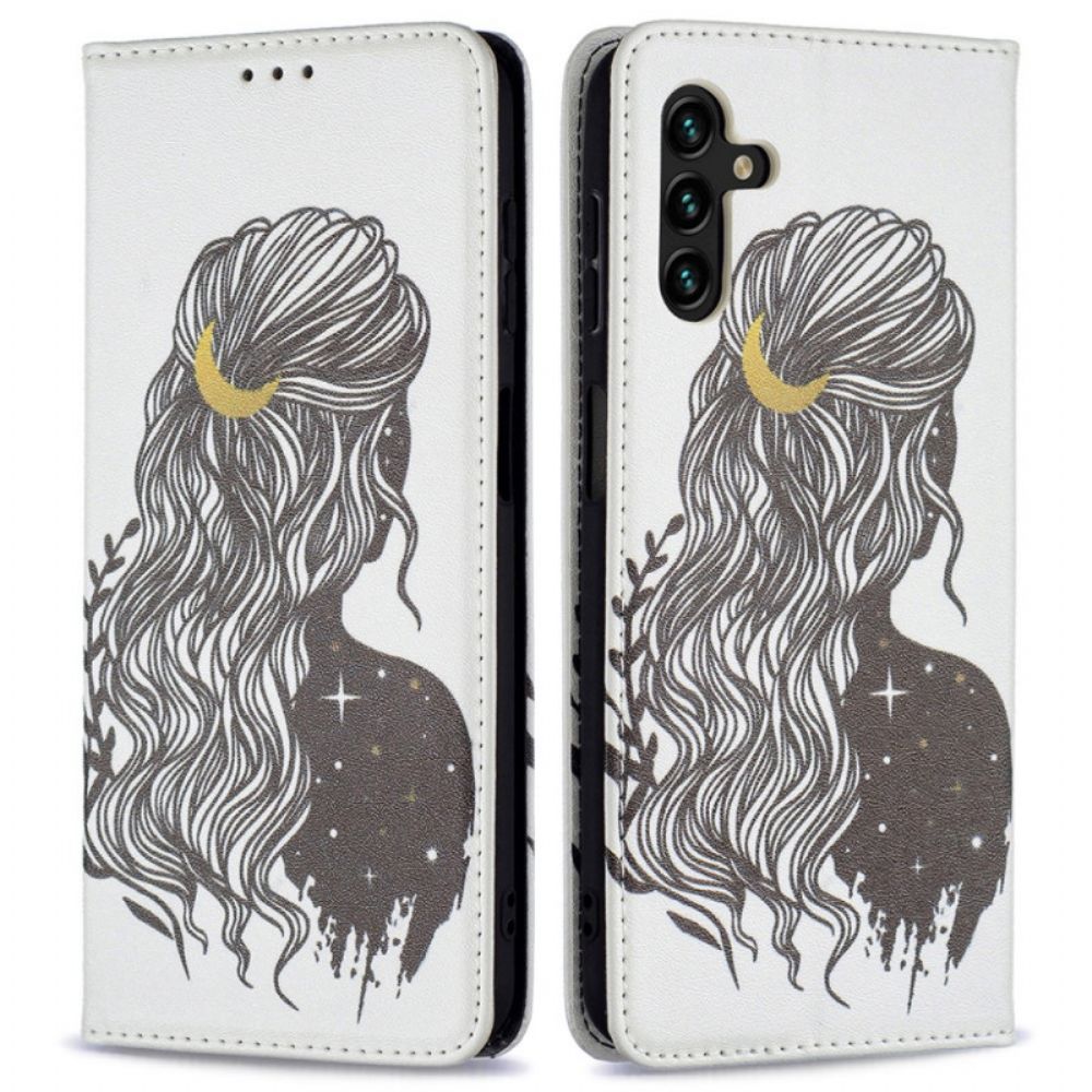 Bescherming Hoesje voor Samsung Galaxy A13 5G Folio-hoesje Mooi Haar