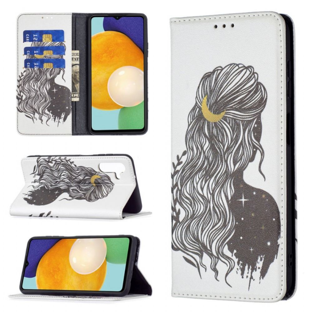 Bescherming Hoesje voor Samsung Galaxy A13 5G Folio-hoesje Mooi Haar