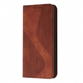 Bescherming Hoesje voor Samsung Galaxy A13 5G Folio-hoesje S-design Lederen Stijl