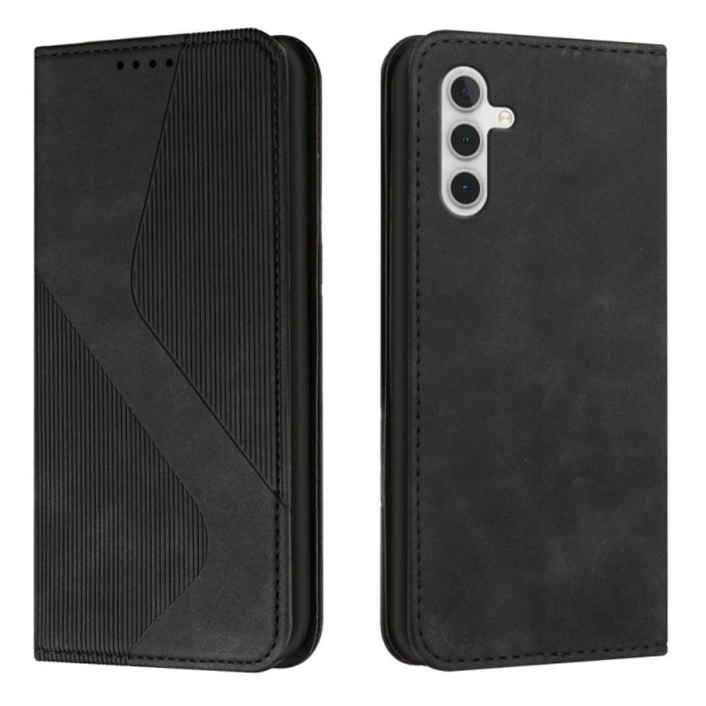 Bescherming Hoesje voor Samsung Galaxy A13 5G Folio-hoesje S-design Lederen Stijl