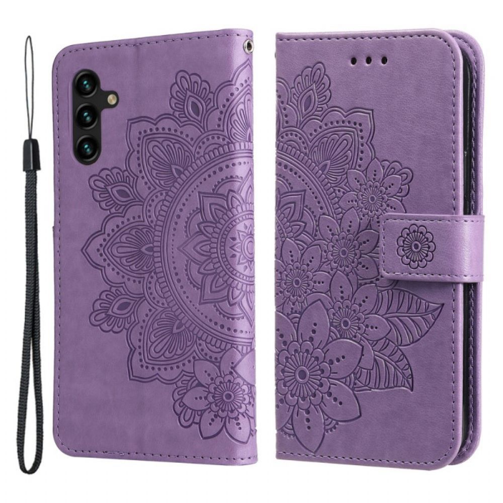 Flip Case voor Samsung Galaxy A13 5G Bloemenmandala