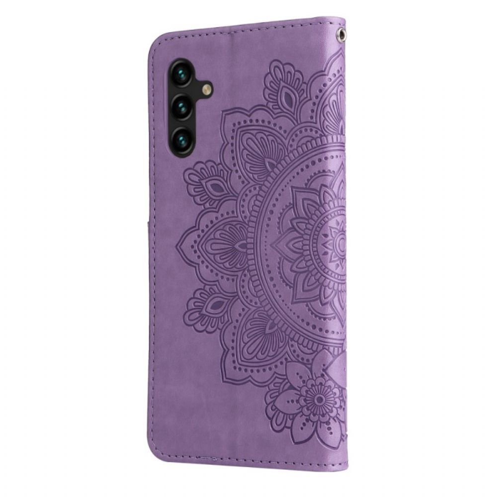 Flip Case voor Samsung Galaxy A13 5G Bloemenmandala