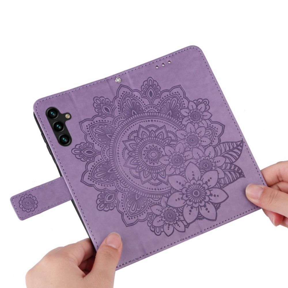 Flip Case voor Samsung Galaxy A13 5G Bloemenmandala