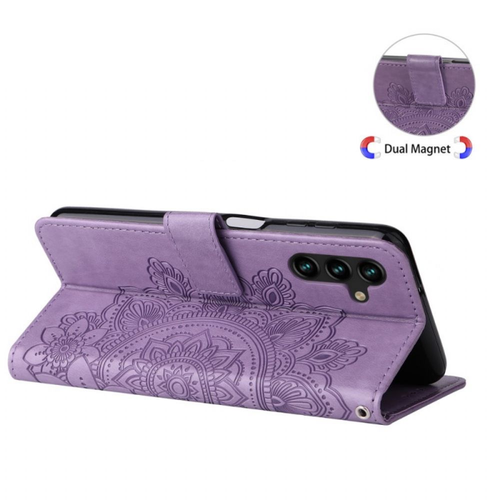 Flip Case voor Samsung Galaxy A13 5G Bloemenmandala