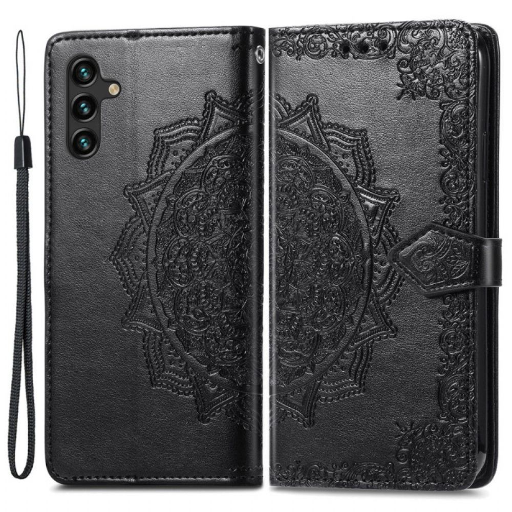 Flip Case voor Samsung Galaxy A13 5G Mandala Van Middelbare Leeftijd