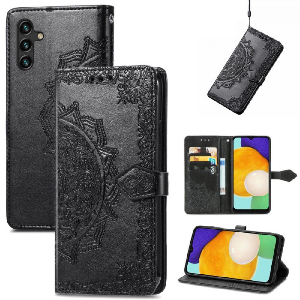 Flip Case voor Samsung Galaxy A13 5G Mandala Van Middelbare Leeftijd