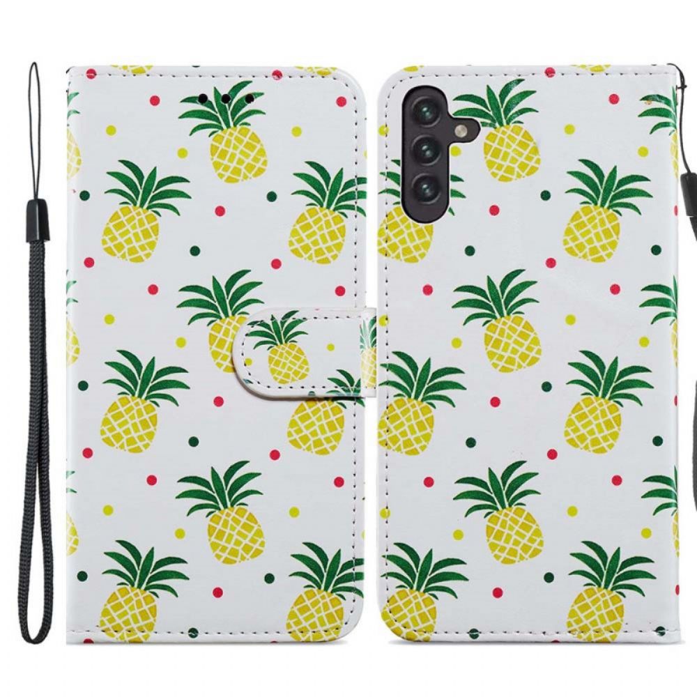 Flip Case voor Samsung Galaxy A13 5G Vliegende Vlinders