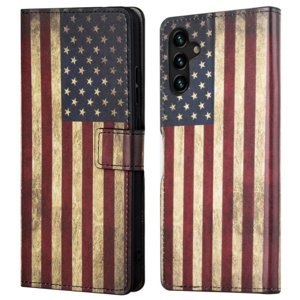 Folio-hoesje voor Samsung Galaxy A13 5G Amerikaanse Vlag