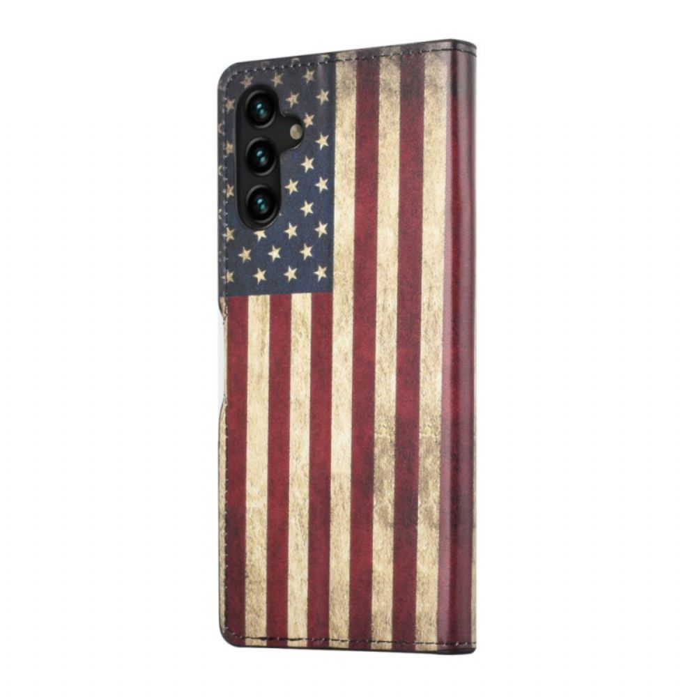 Folio-hoesje voor Samsung Galaxy A13 5G Amerikaanse Vlag