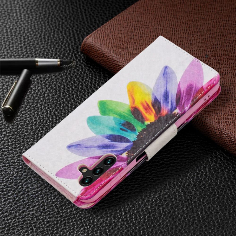 Folio-hoesje voor Samsung Galaxy A13 5G Aquarel Bloem