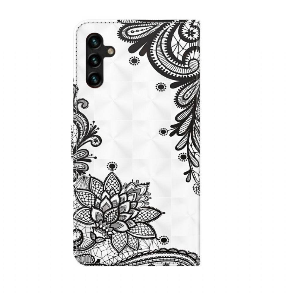 Folio-hoesje voor Samsung Galaxy A13 5G Chique Kant