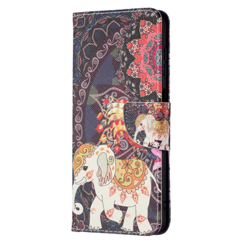 Folio-hoesje voor Samsung Galaxy A13 5G Indische Olifant