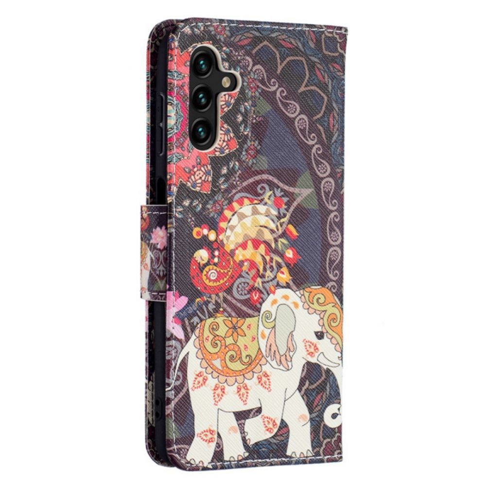 Folio-hoesje voor Samsung Galaxy A13 5G Indische Olifant