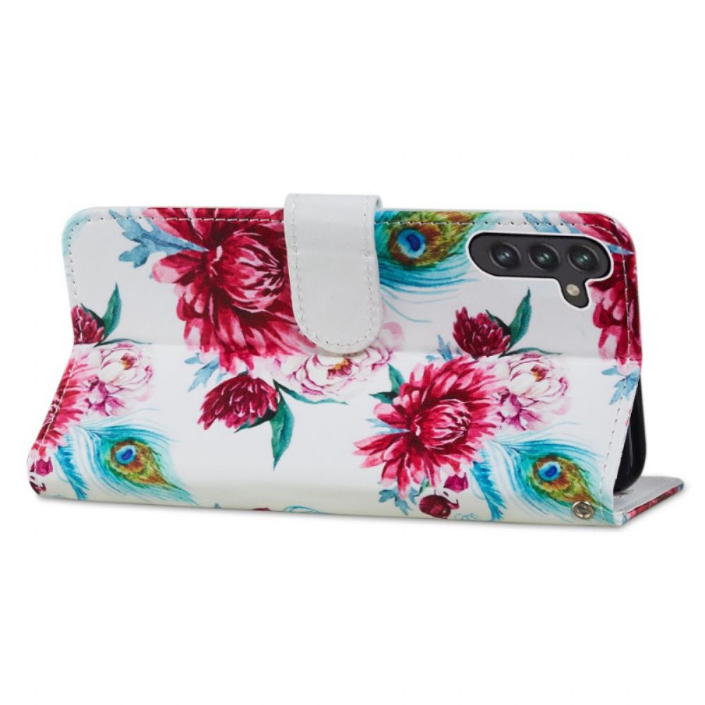 Folio-hoesje voor Samsung Galaxy A13 5G Intense Bloemen