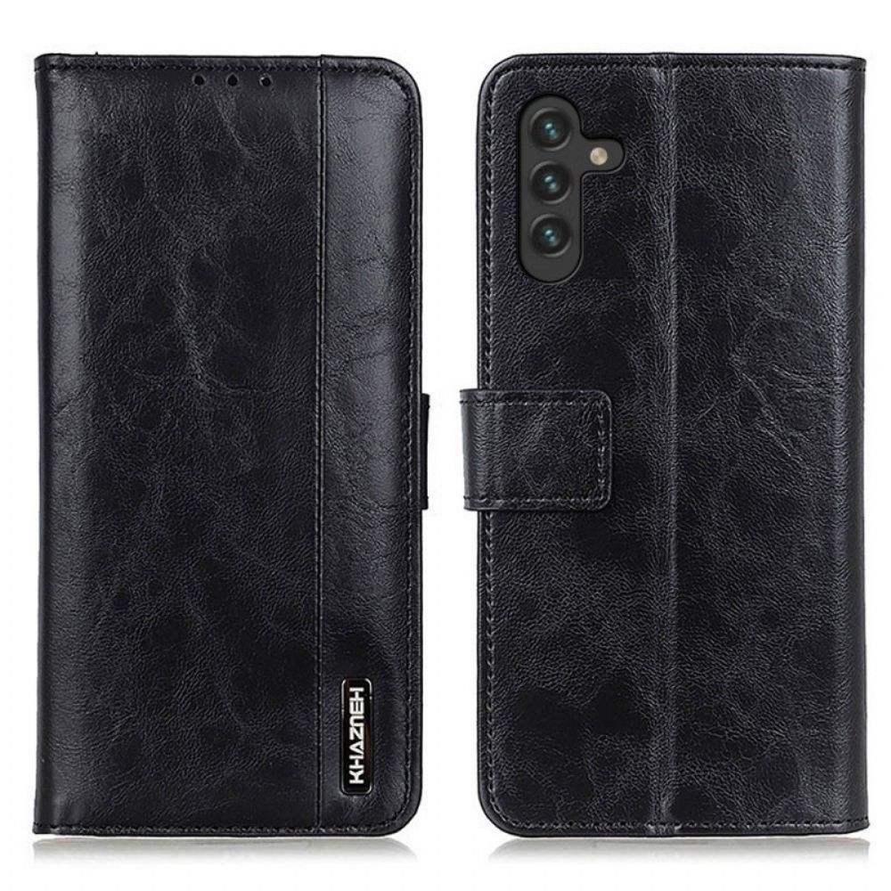 Folio-hoesje voor Samsung Galaxy A13 5G Khazneh Elegantie Leerstijl