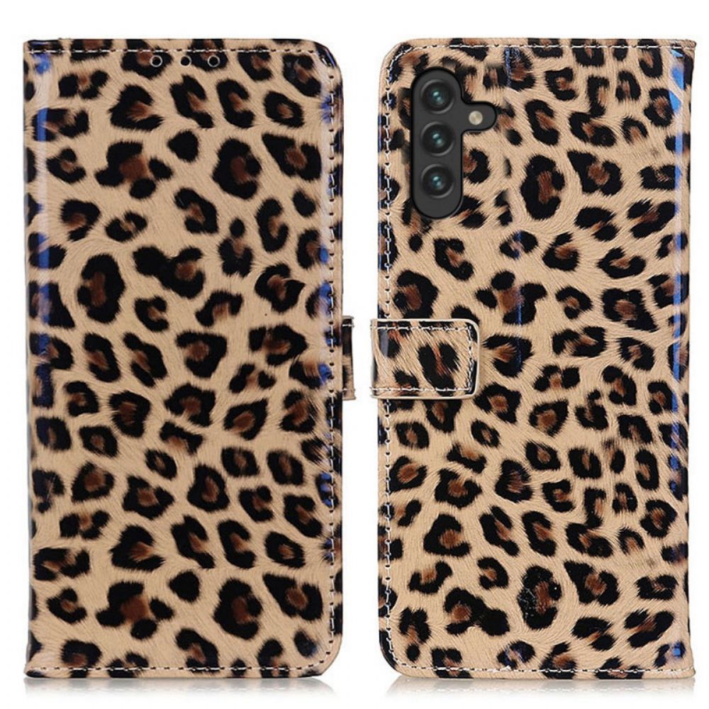 Folio-hoesje voor Samsung Galaxy A13 5G Luipaard