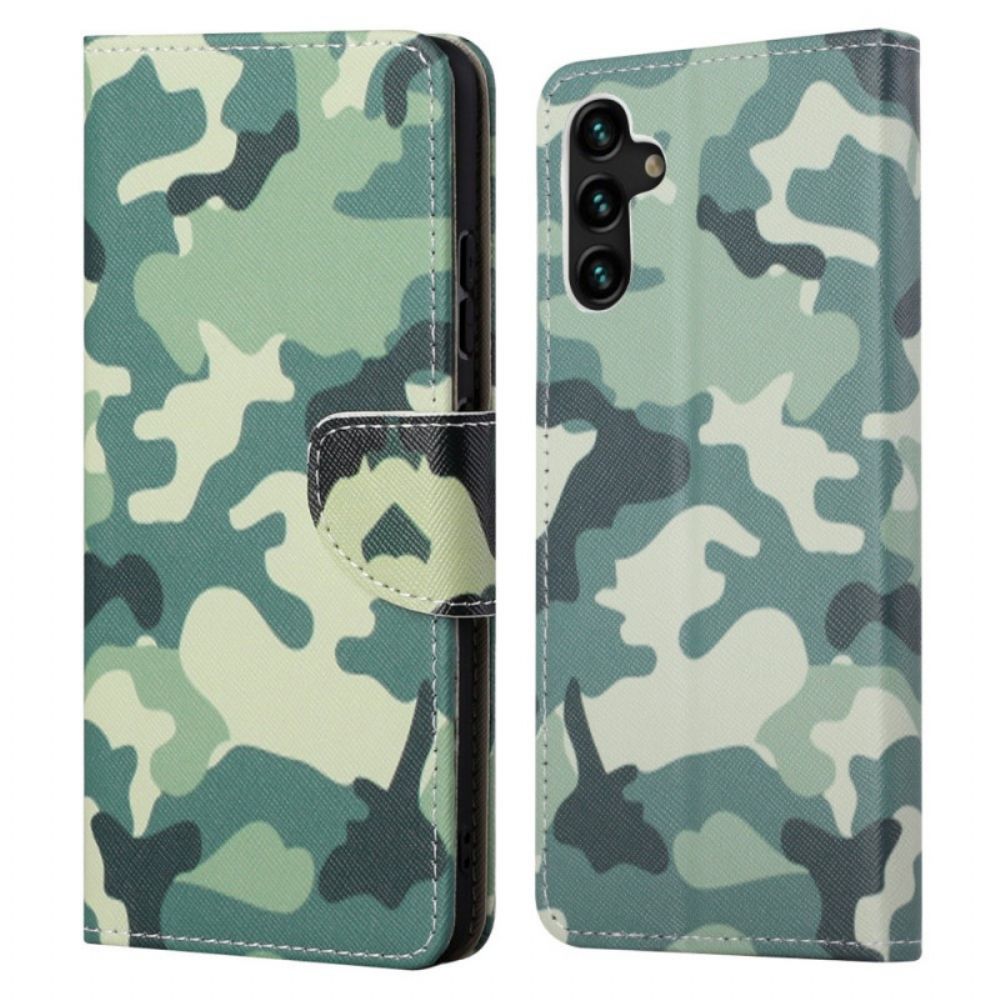 Folio-hoesje voor Samsung Galaxy A13 5G Militaire Camouflage