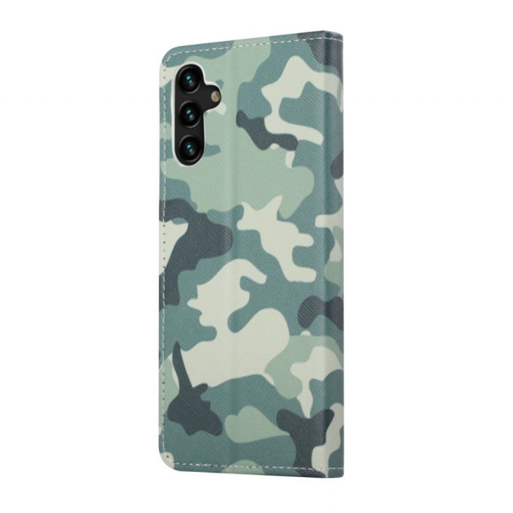 Folio-hoesje voor Samsung Galaxy A13 5G Militaire Camouflage