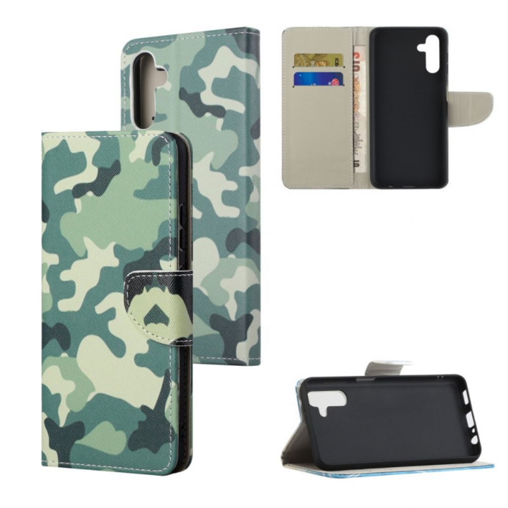 Folio-hoesje voor Samsung Galaxy A13 5G Militaire Camouflage