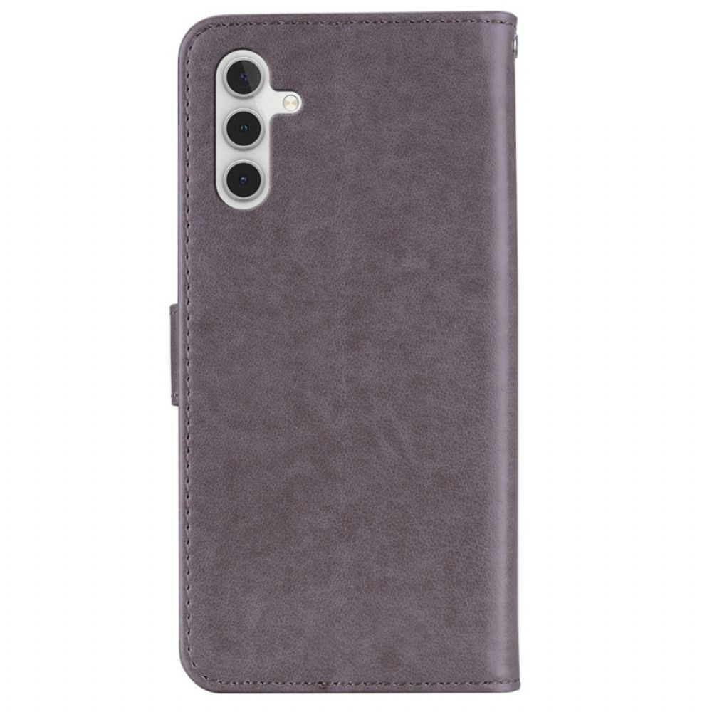 Folio-hoesje voor Samsung Galaxy A13 5G Uil Mandala En Charm