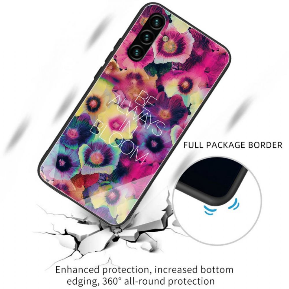 Hoesje voor Samsung Galaxy A13 5G Be Always In Bloom Gehard Glas