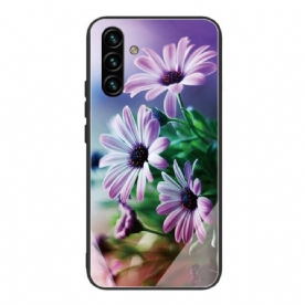 Hoesje voor Samsung Galaxy A13 5G Bloemen Van Gehard Glas