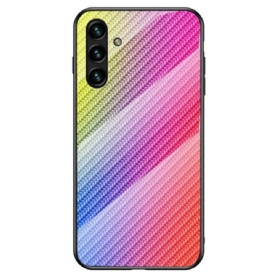 Hoesje voor Samsung Galaxy A13 5G Gehard Glas Van Koolstofvezel