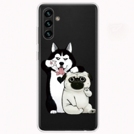 Hoesje voor Samsung Galaxy A13 5G Grappige Honden