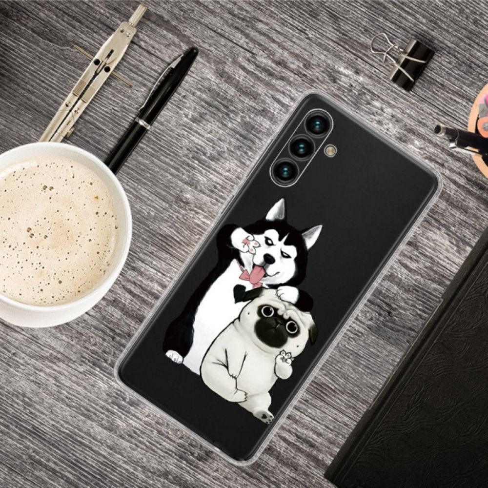 Hoesje voor Samsung Galaxy A13 5G Grappige Honden