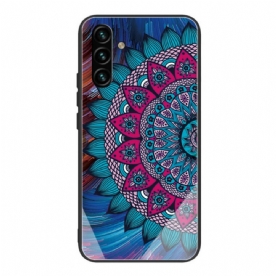 Hoesje voor Samsung Galaxy A13 5G Mandala Van Gehard Glas