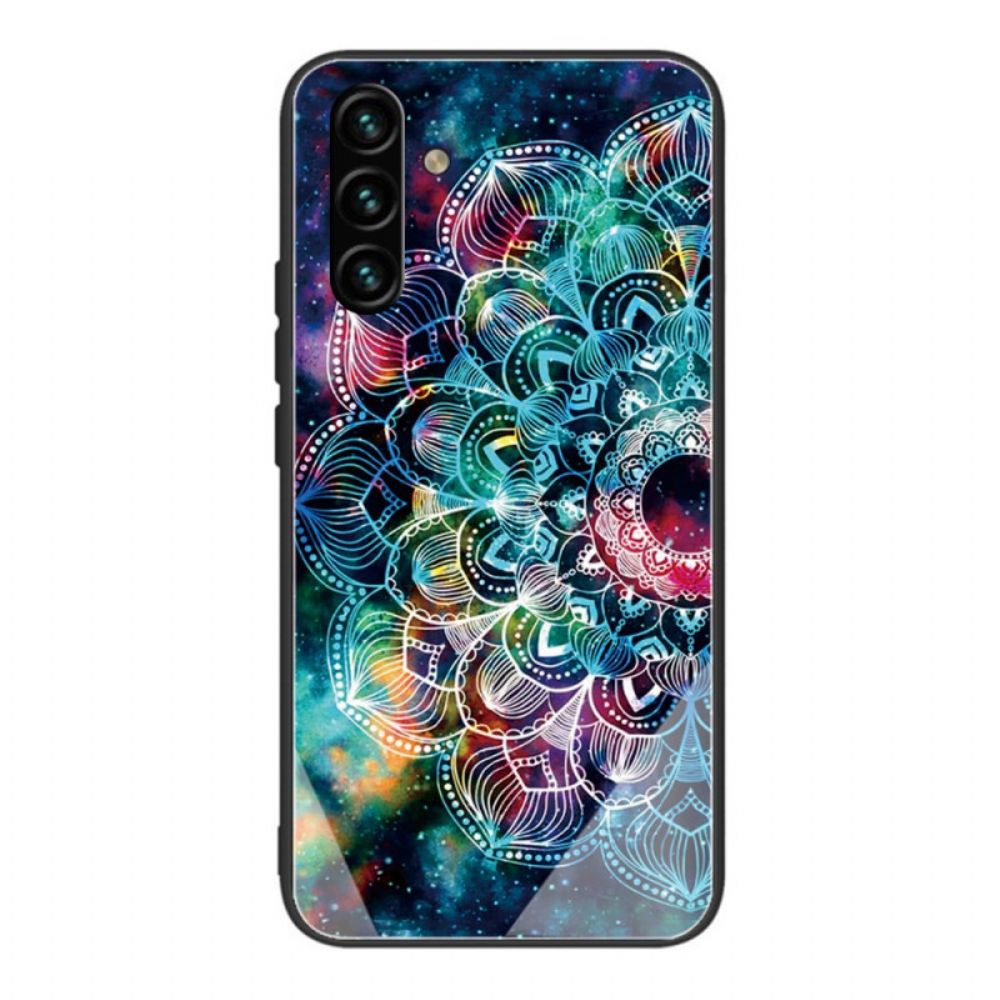 Hoesje voor Samsung Galaxy A13 5G Mandala Van Gehard Glas