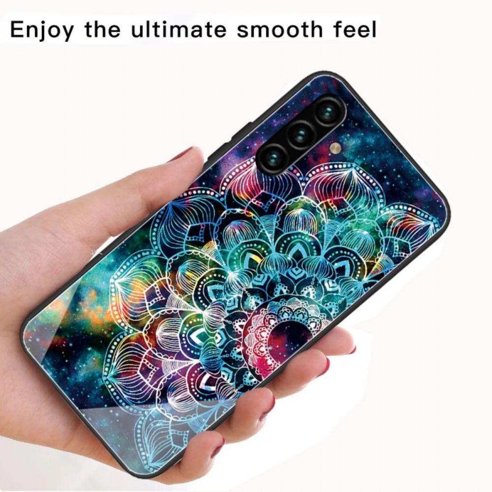 Hoesje voor Samsung Galaxy A13 5G Mandala Van Gehard Glas