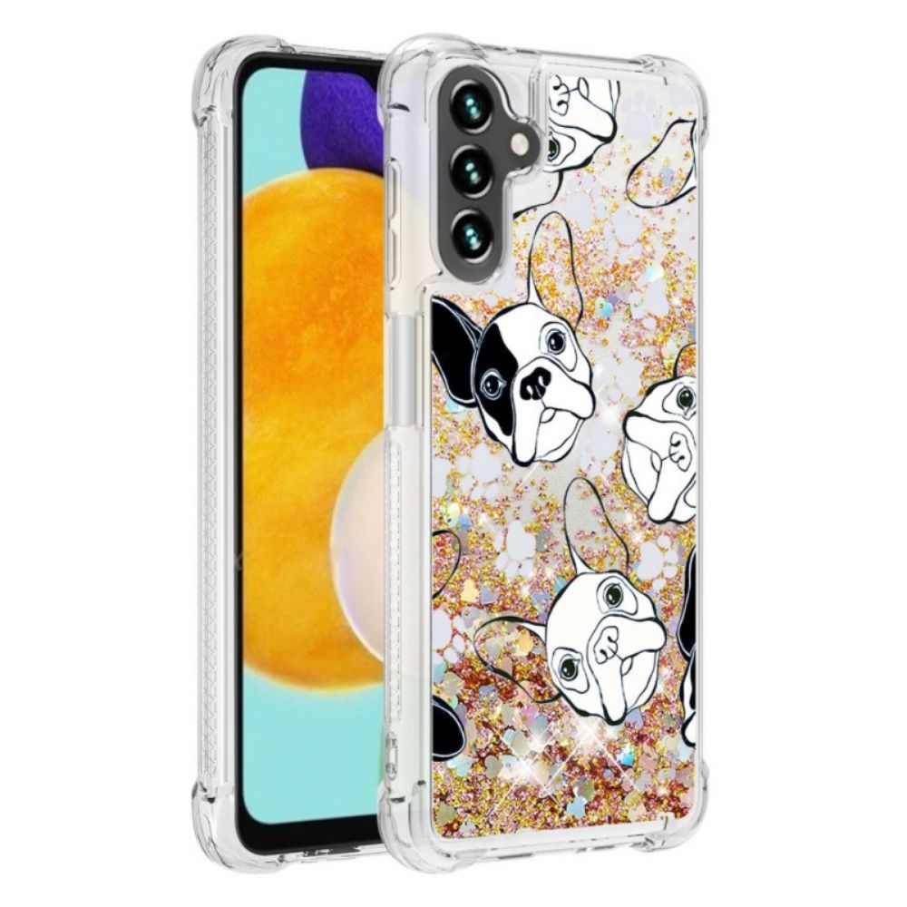 Hoesje voor Samsung Galaxy A13 5G Meneer Glitterhond