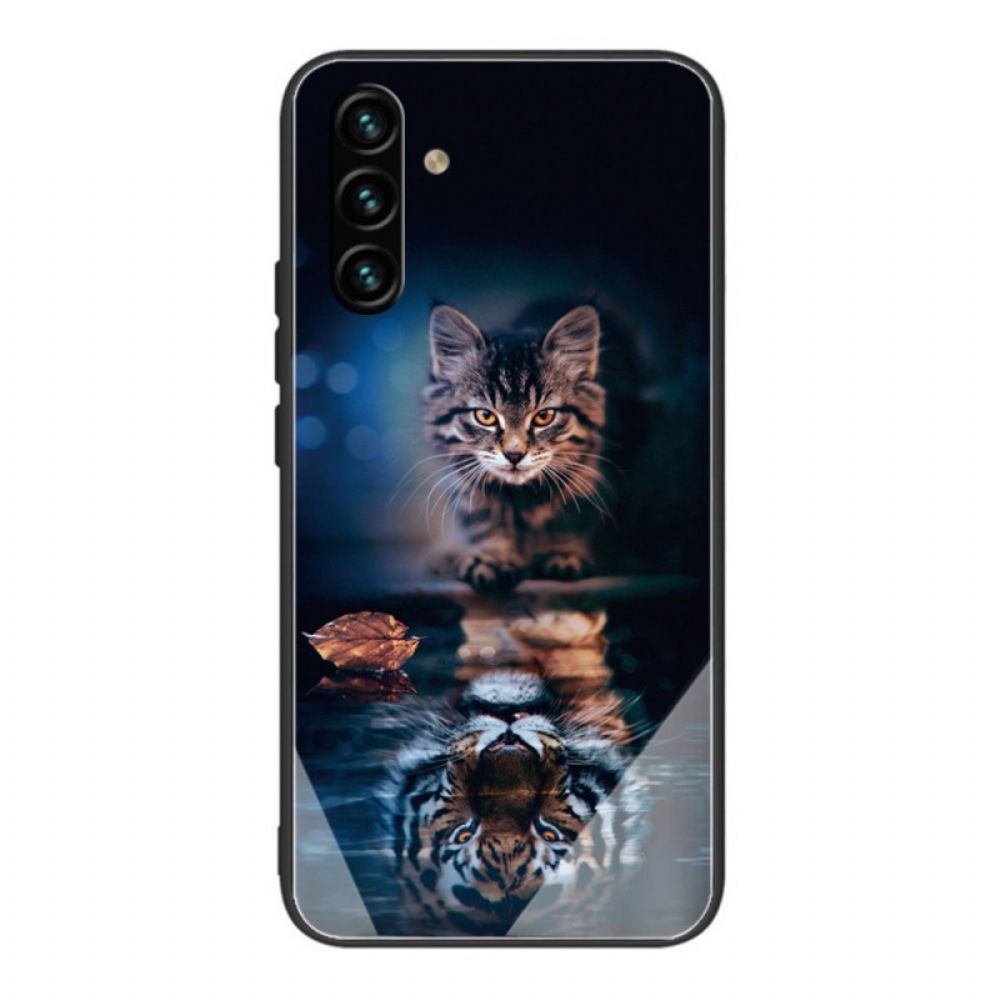 Hoesje voor Samsung Galaxy A13 5G Mijn Tijger Gehard Glas