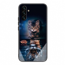 Hoesje voor Samsung Galaxy A13 5G Mijn Tijger Gehard Glas