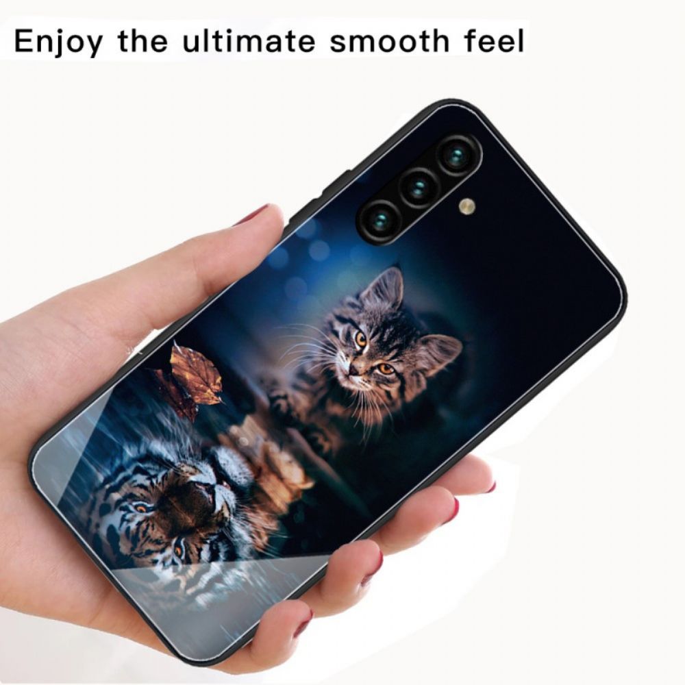 Hoesje voor Samsung Galaxy A13 5G Mijn Tijger Gehard Glas