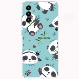 Hoesje voor Samsung Galaxy A13 5G Stapel Panda's