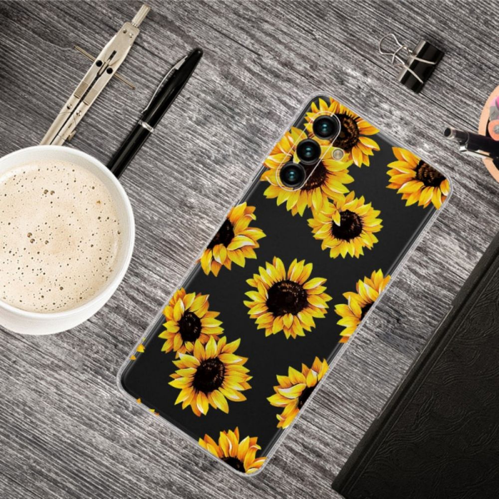 Hoesje voor Samsung Galaxy A13 5G Zonnebloemen