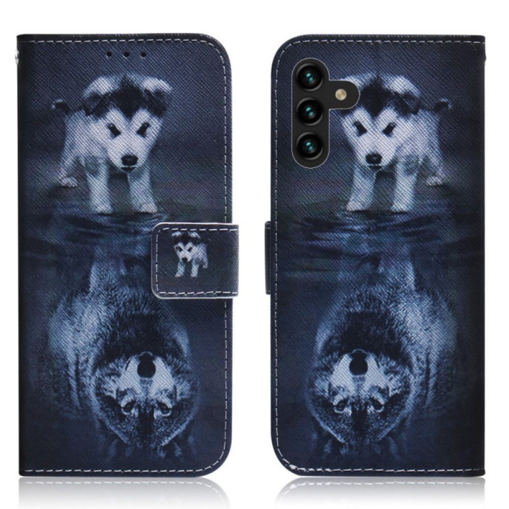 Leren Hoesje voor Samsung Galaxy A13 5G Ernesto De Wolf