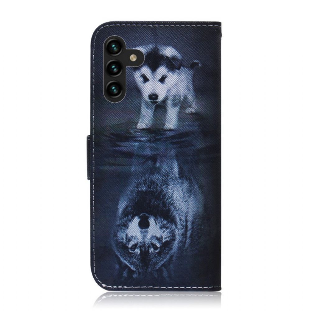 Leren Hoesje voor Samsung Galaxy A13 5G Ernesto De Wolf